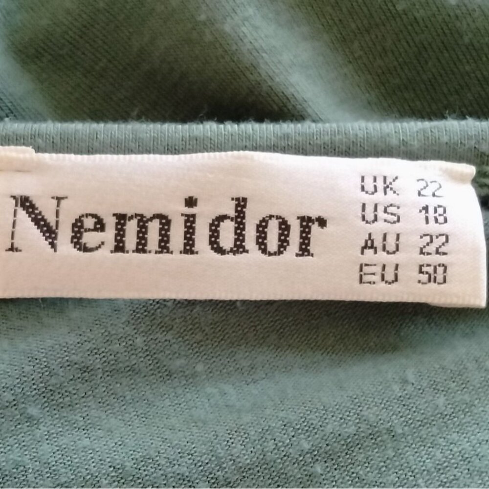 Nemidor Size XXL Maxi Dress Womens Green Short Sleeves Soft Fabric Pockets - Picture 9 of 11